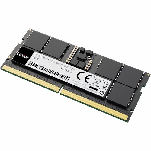 Module mémoire Lexar® DDR5 16 Go 262 broches So-DIMM 5600 Mbps, CL46, 1,1 V - Emballage sous blister - ECC sur matrice - 2