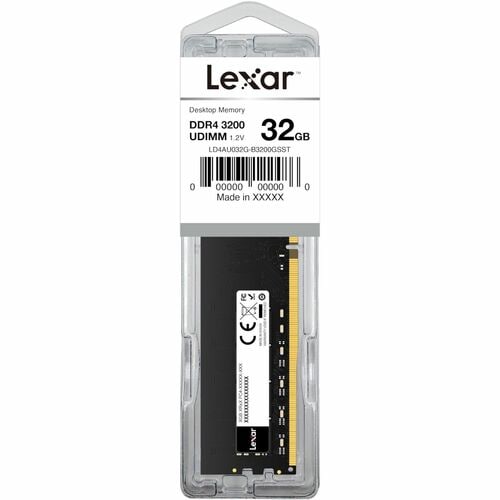 Module mémoire pour Desktop Lexar DDR4 3200 MHz U-DIMM 32Go, 288 broches - Non bufferisé - 288-broches - DIMM