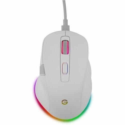 Mouse Gamer Getttech, Inalámbrico/alámbrico, Bluetooth, Usb, 6400dpi, Retroiluminación Rgb, Negro
