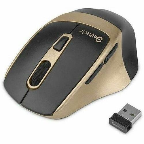Mouse Inalámbrico Getttech , 2.4 GHz, 5M de Conexión, Ratón Ergonómico de dpi Ajustable de 3 Niveles, Ratón Inalámbrico co