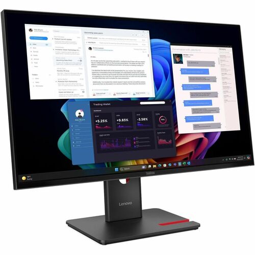 ThinkVision T27UD-40 27in IPS 3840x2160 1x HDMI 2.1 TMDS 1x DP 1.4 1x USB-C Tilt Swivel Pivot Height Adj Stand 1x USB-C 3x