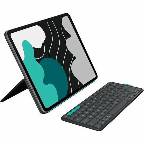 Logitech Flip Folio Keyboard/Cover Case (Folio) for 27.9 cm (11") Apple iPad Pro 11 (2024), iPad Air 11 (2024), iPad Air 1