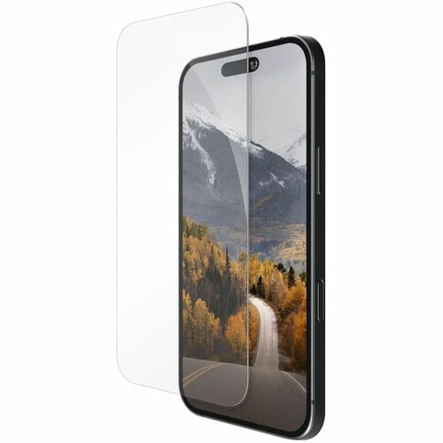 dbramante1928 ApS eco-protect 9H Tempered Glass Screen Protector for Apple iPhone 17, iPhone 16 Pro - Clear, Black - 1 Pie