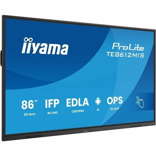 iiyama TE8612MIS-B4AG 2174,24 mm 4K UHD LCD Collaboration Display - ARM Cortex A72 + A53 - 8 GB - Touchscreen - 16:9 Seite