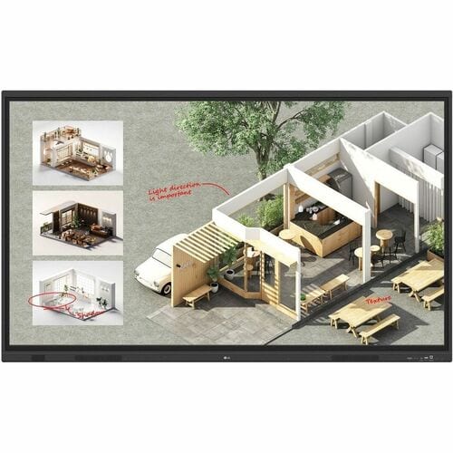 LG CreateBoard 75TR3DQ-B Collaboration Display - 75" LCD - ARM Cortex A73 + A53 - 8 GB - Touchscreen - 16:9 Aspect Ratio -