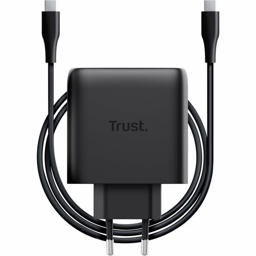 Adattatore CA Trust Maxo - 65 W - Adattatore universale - 1 USB Type-C - Per Smartphone, Computer portatile, Tablet PC - E