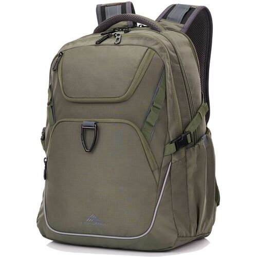 High Sierra Carrying Case (Backpack) for 43.2 cm (17") Notebook - Khaki - RFID Resistant - Polyester Body - Shoulder Strap