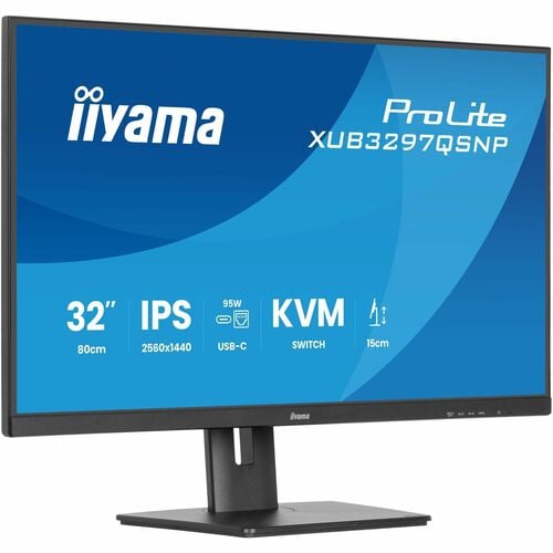 iiyama ProLite XUB3297QSNP-B1 32 Zoll Klasse WQHD LED-Monitor - 16:9 Format - Mattschwarz - 80 cm (31,5 Zoll) Viewable - I