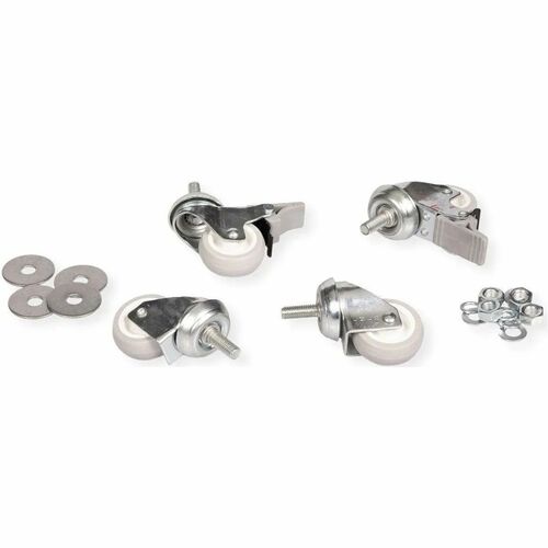Roline Rack-mountable Rack Caster Kit for Enclosure, Cabinet - Steel - 250 kg Maximum Weight Capacity