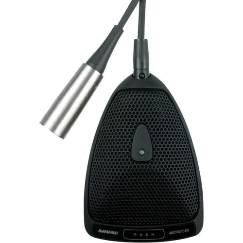 Shure Microflex MX393/O 有线 驻极体电容器 麦克风 - 3.70 m - 50 Hz 到 17 kHz - 全向 - XLR
