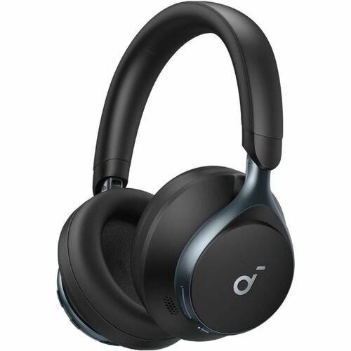 soundcore Space One Wired/Wireless Over-the-head Stereo Headset - Jet Black - Binaural - Circumaural - 1493.5 cm - Bluetoo