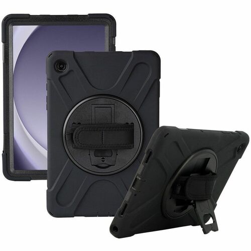 MOBILIS Robust Tasche für 27,9 cm (11 Zoll) Samsung Galaxy Tab A9+ Tablet - Schwarz - Silikon Außenmaterial - Stoßdämfpend