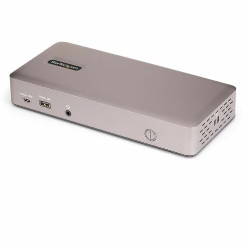 StarTech.com Triple-Monitor USB4 Docking Station, 4K 60Hz HDMI or DisplayPort, 6x USB Hub, 2.5GbE, 100W Charging, Driverle