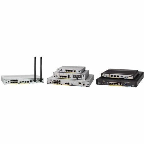 Cisco 1131 Wi-Fi 6 IEEE 802.11 a/b/g/n/ac/ax 2 SIM Ethernet, Cellular Wireless Integrated Services Router - 5G - 8 x Netwo