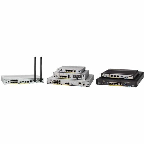 Cisco 1131 wifi 6 IEEE 802.11 a/b/g/n/ac/ax 2 SIM Ethernet, Celular Router de serviços integrados sem fios - 5G - 8 x Netw