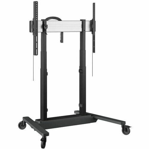 Vogel's RISE RISE 4205 Display Cart - 120 kg Load Capacity - 4 Casters - 100 mm Caster Size - Black - 109.2 cm (43") to 21