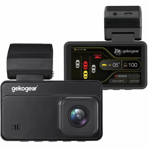 GekoGear Orbit D220 Front/Rear Vehicle Camera - GekoGear Orbit D220 2K Quad HD AI Front and Rear Dash Cam
