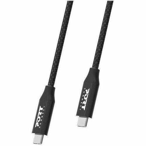Port Connect 2 m USB-C Data Transfer Cable - 1 - Cable for Notebook, Tablet, Smartphone, USB Device, Peripheral Device - F