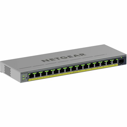 Netgear Business GS116EPP 15 Ports Manageable Ethernet Switch - Gigabit Ethernet - 10/100/1000Base-T, 1000Base-X - 3 Layer