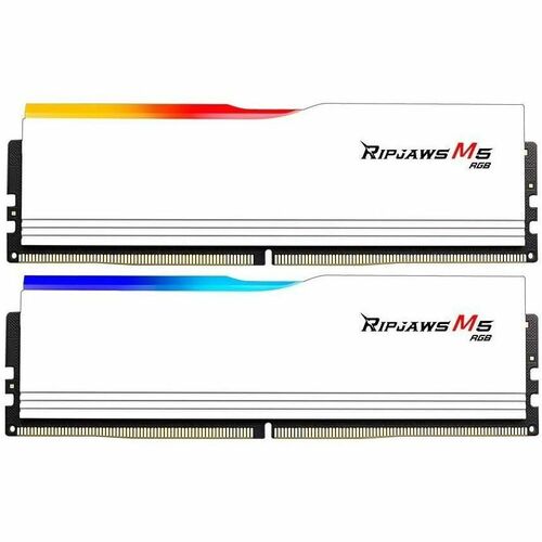 G.SKILL Ripjaws M5 RGB RAM Module for Computer, Motherboard - 64 GB (2 x 32GB) - RGB - DDR5-6000/PC5-48000 DDR5 SDRAM - 60