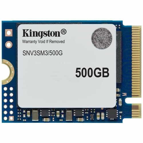 Kingston NV3 500 GB Solid State Drive - M.2 2230 Internal - PCI Express NVMe (PCI Express NVMe 4.0 x4) - Notebook, Gaming 