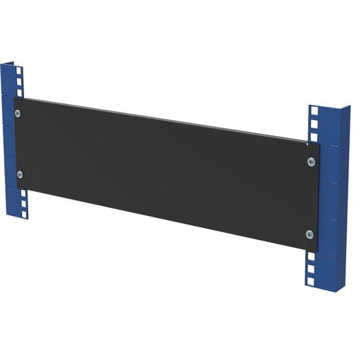 Rack Solutions Flange Panel - Steel - Black - 1