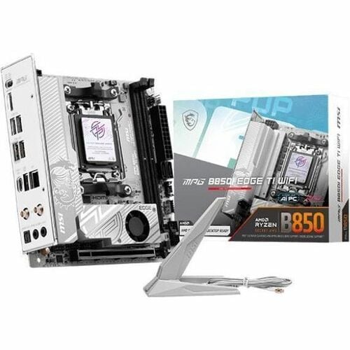 MSI MPG B850I EDGE TI WIFI Gaming Desktop Motherboard - AMD B850 Chipset - Socket AM5 - Mini ITX - Ryzen 9, Ryzen 7 Proces