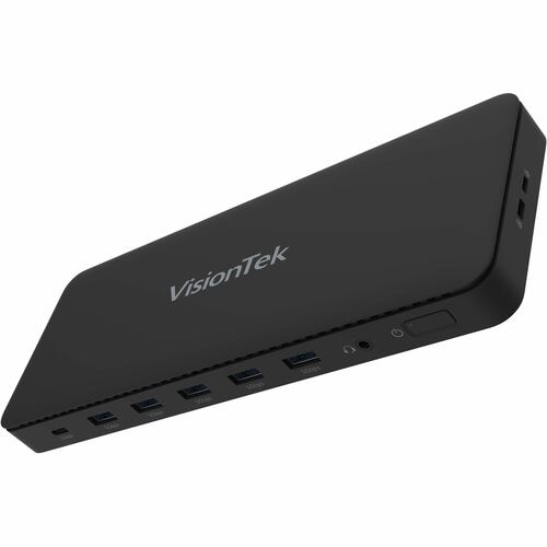 VisionTek VT4600DL Universal Dual 4K Docking Station 100W Charging (USB-A, USB-C) - for Notebook, Laptop, Desktop, Monitor