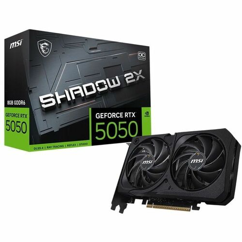 MSI NVIDIA GeForce RTX 5050 Graphic Card - 8 GB GDDR6 - 7680 x 4320 - 2.62 GHz Boost Clock - 128 bit Bus Width - PCI Expre