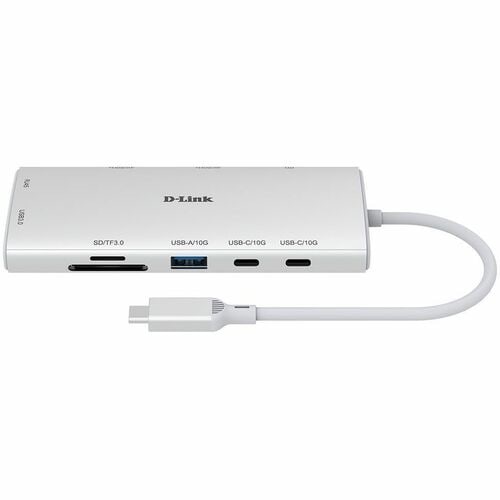D-Link DUP-A01 USB-Typ C Docking Station für Notebook, Bildschirm - Ladefunktion - Speicherkartenleser - SD, microSD - 2 U