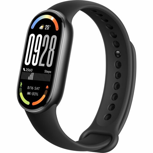 Xiaomi Smart Band 10 Smart Band - 46.57 mm Case Height - 22.54 mm Case Width - Midnight Black Body Color - Aluminium Alloy