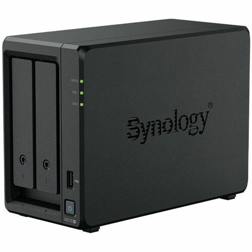 Synology DiskStation DS725+ 2 x Total Bays SAN/NAS Storage System - AMD R-Series R1600 Dual-core (2 Core) 2.60 GHz - 4 GB 