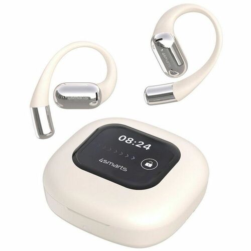 4smarts SkyBuds True Wireless Ohrhörer, Offenes Design, Ohrbügel, Über das Ohr Stereo Ohrhörerset - Beige, Schwarz - Siri,