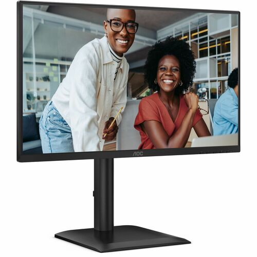 AOC 24E4CV 24" Class Full HD LED Monitor - 16:9 - Black - 60.5 cm (23.8") Viewable - In-plane Switching (IPS) Technology -