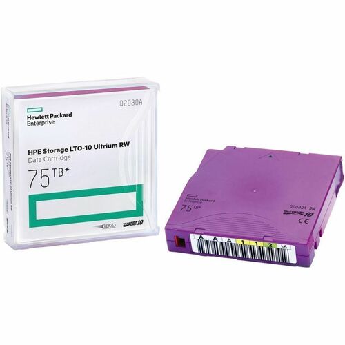 Cartouche de données HPE - Reinscriptible20 Pack - Violet - 15104 Pistes - 30 To (Natif) / 75 To (compressé) - 1035 m Long