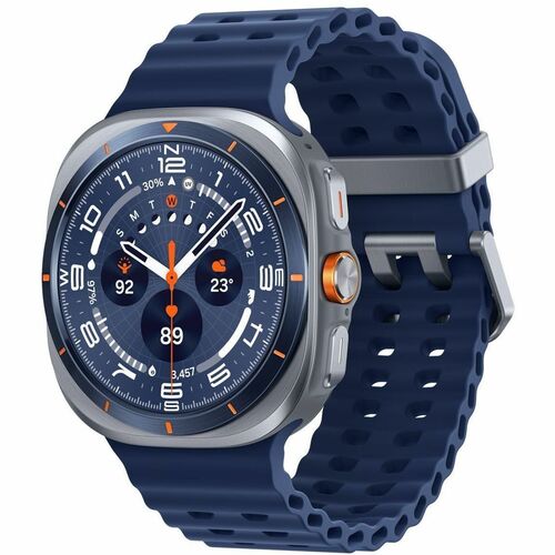 Samsung Galaxy Watch Ultra SM-L705F Smart Watch - 47.40 mm Case Height - 47.10 mm Case Width - Titanium, Blue Body Color -