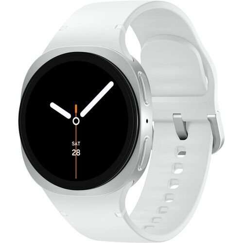 Samsung Galaxy Watch8 SM-L330 Smart Watch - 46 mm Case Height - 43.70 mm Case Width - Silver Case Color - White Band Color