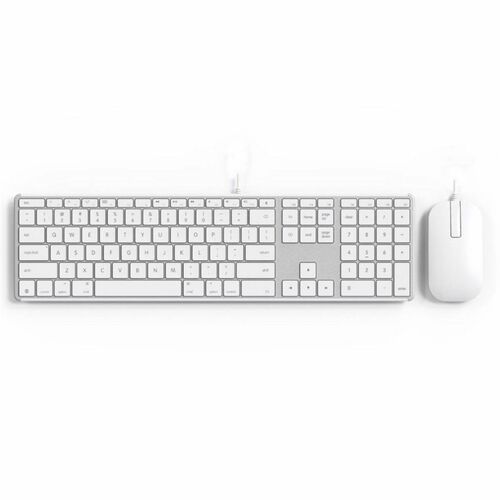 ZAGG Tastatur & Maus - Deutsch - Tastatur, Kabel USB-Typ C, Weiß - Maus, Kabel, USB-Typ C, Weiß - kompatibel mit Notebook,