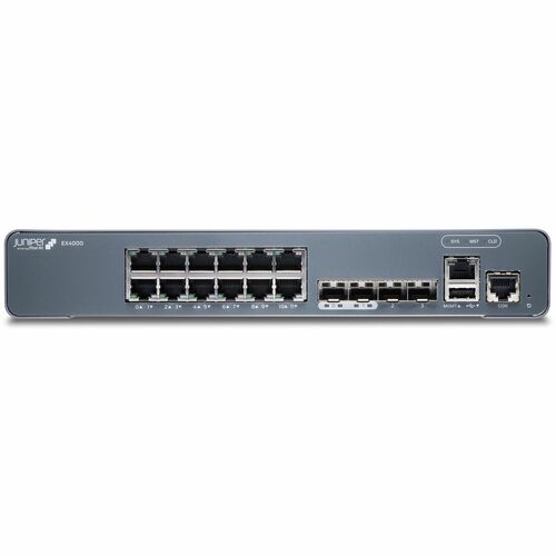 Juniper EX4000 EX4000-12T 12 Anschlüsse Verwaltbar Ethernet-Switch - Gigabit-Ethernet, 10 Gigabit Ethernet - 1000Base-T, 1