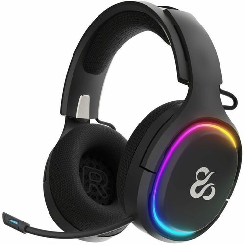 NEWSKILL Aton V2 Wireless Over-the-head Stereo Gaming Headset - Black - Binaural - Circumaural - 1000 cm - Bluetooth/RF - 