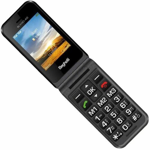 Telefono di funzione Beghelli Salvalavita SLV40 4g - 4G - 7,1 cm (2,8") TFT LCD - Single core (1 Core) - Flip - 2 Supporto