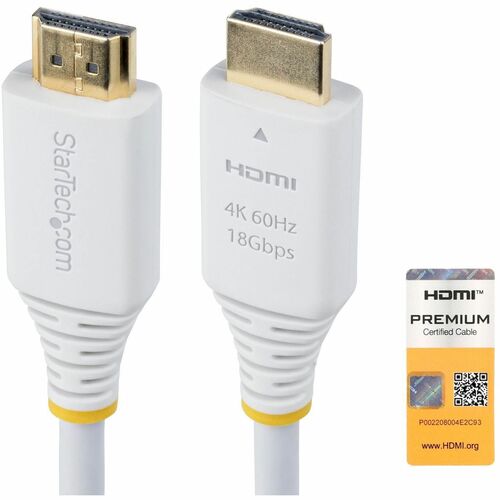 StarTech.com 3m Premium Zertifiziertes High Speed HDMI Kabel, 4K 60Hz, 1440p 144Hz, 18Gbps, UHD HDMI 2.0 Arc Kabel für TV 
