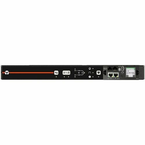 Vertiv Geist PowerIT rPDU AU05M1R0-10L137-1C14C14A900-D 10-Outlets PDU - Monitored, Auto Transfer Switch - IEC 60320 C14 -
