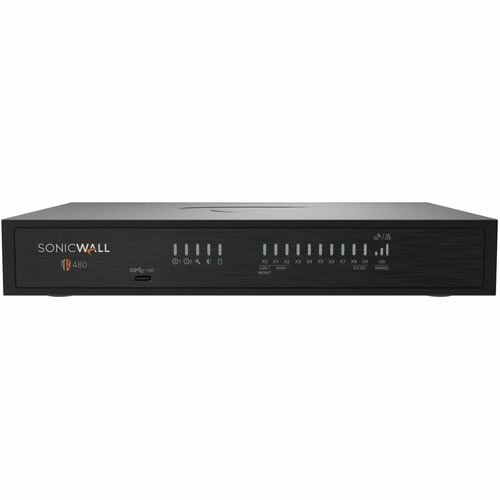 SonicWall TZ480 Network Security/Firewall Appliance - Intrusion Prevention - 8 Port - 5 Gigabit Ethernet - 4 Gbit/s Firewa