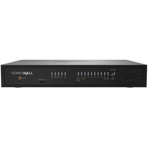 SonicWall TZ680 Network Security/Firewall Appliance - Intrusion Prevention - 8 Port - 5 Gigabit Ethernet, 2.5 Gigabit Ethe