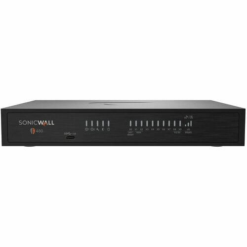 SonicWall TZ480 Network Security/Firewall Appliance - Intrusion Prevention - 8 Port - 5 Gigabit Ethernet - 4 Gbit/s Firewa