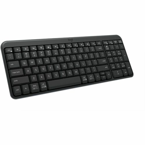 Logitech K251 坚固耐用 键盘 - 袖珍的 - 无线 连接 - 俄罗斯文 - QWERTY 布局 - 灰 - 薄膜 按键开关 - 蓝牙 - 10 m - Windows 10, Windows 11, Mac OS X 12.0 M