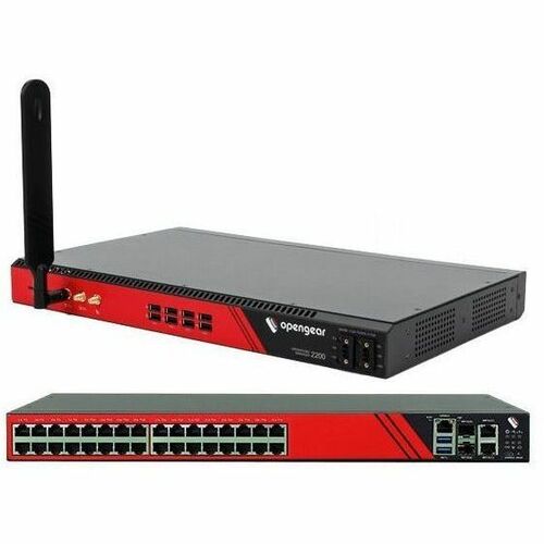 Model OM2232-DDC-L-LSP, 32 selectable serial ports, x86 4-core CPU, 8G RAM, 64G SSD, 1GbE with SFP,  Docker Support, TPM 2