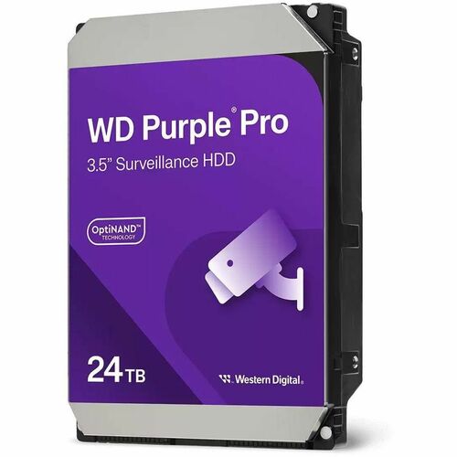 Western Digital 24 TB Hard Drive - 3.5" Internal - SATA (SATA/600) - Video Surveillance Systems, Cloud Storage Device Supp