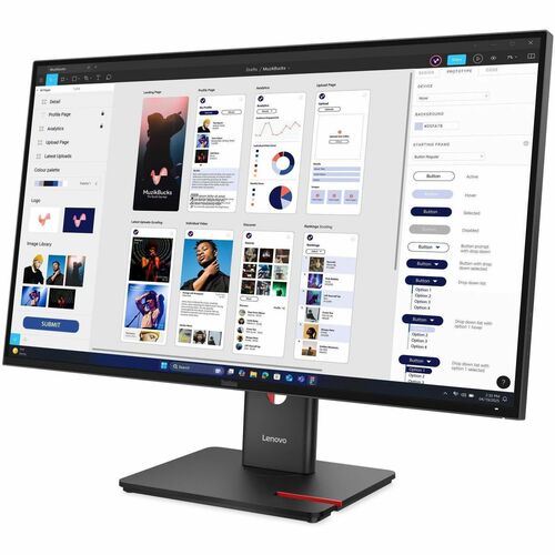 Lenovo ThinkVision T32UD-40 32" Class 4K UHD LED Monitor - 16:9 - Eclipse Black - 80 cm (31.5") Viewable - In-plane Switch